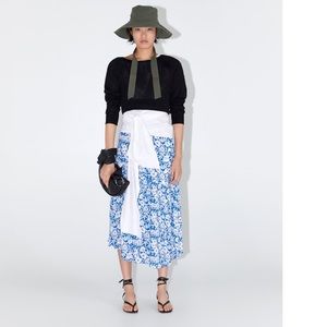 COPY - Zara women floral print skirt.